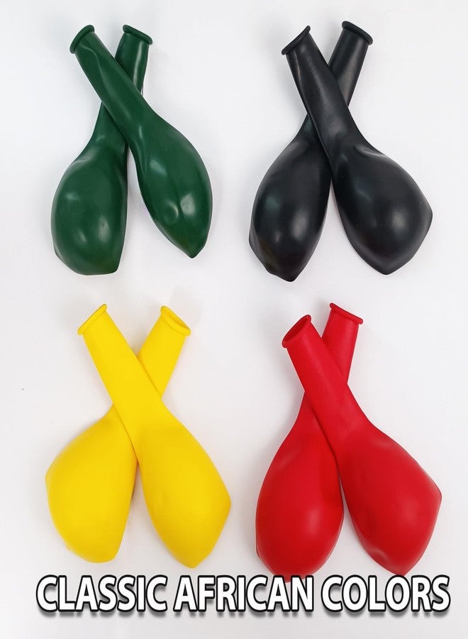 EaciTown 40 Pcs Juneteenth Day Balloons Black History Month Latex Ballon 10 Inch Freedom Day Decor Black Patriotic Ballon African balloon - Image 3